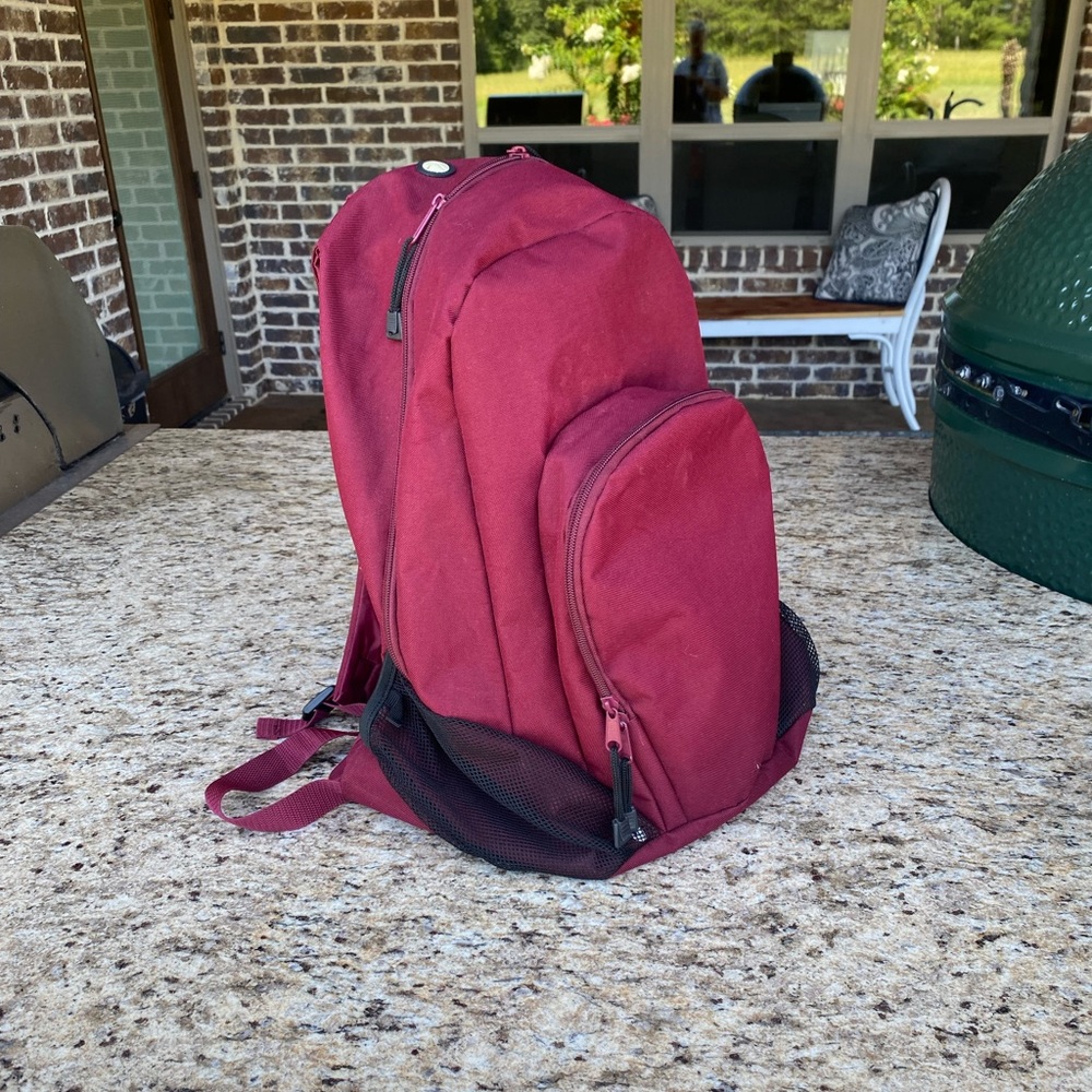 Maroon and black Backpack - Varsity Spirit brand